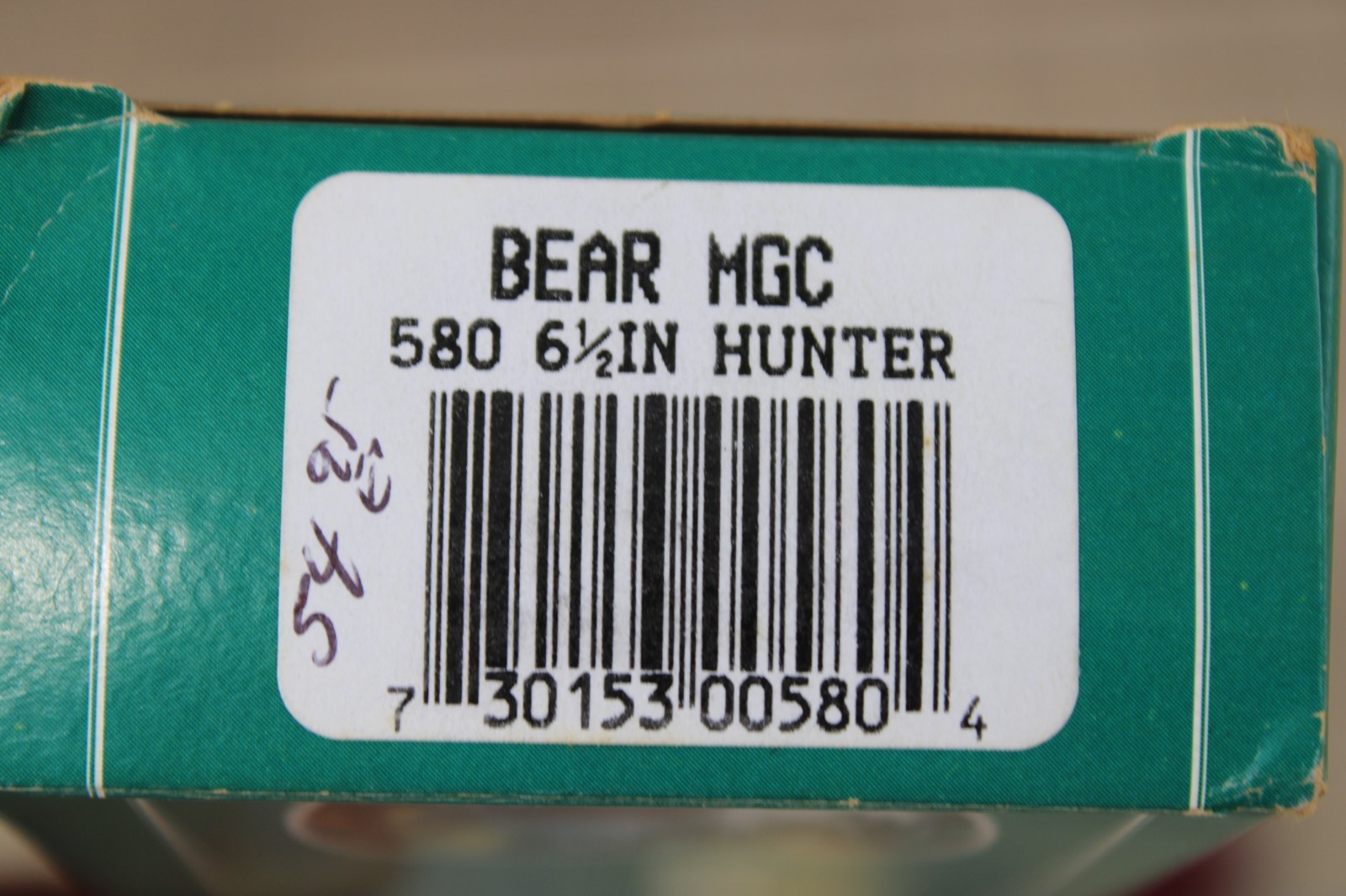 Bear MGC Fixed Blade Knife 6 1/2″ 580 Hunter India Stag Handle With Box & Sheath