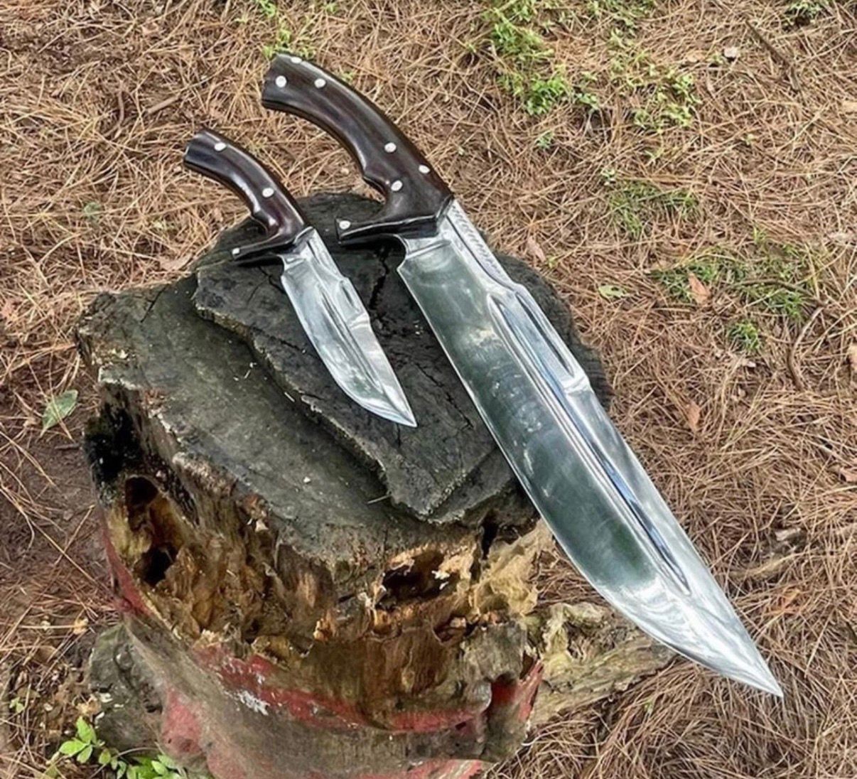 20″ Handmade Survival Machete Knife | Carbon Steel Blade | Hunting Camping Knife