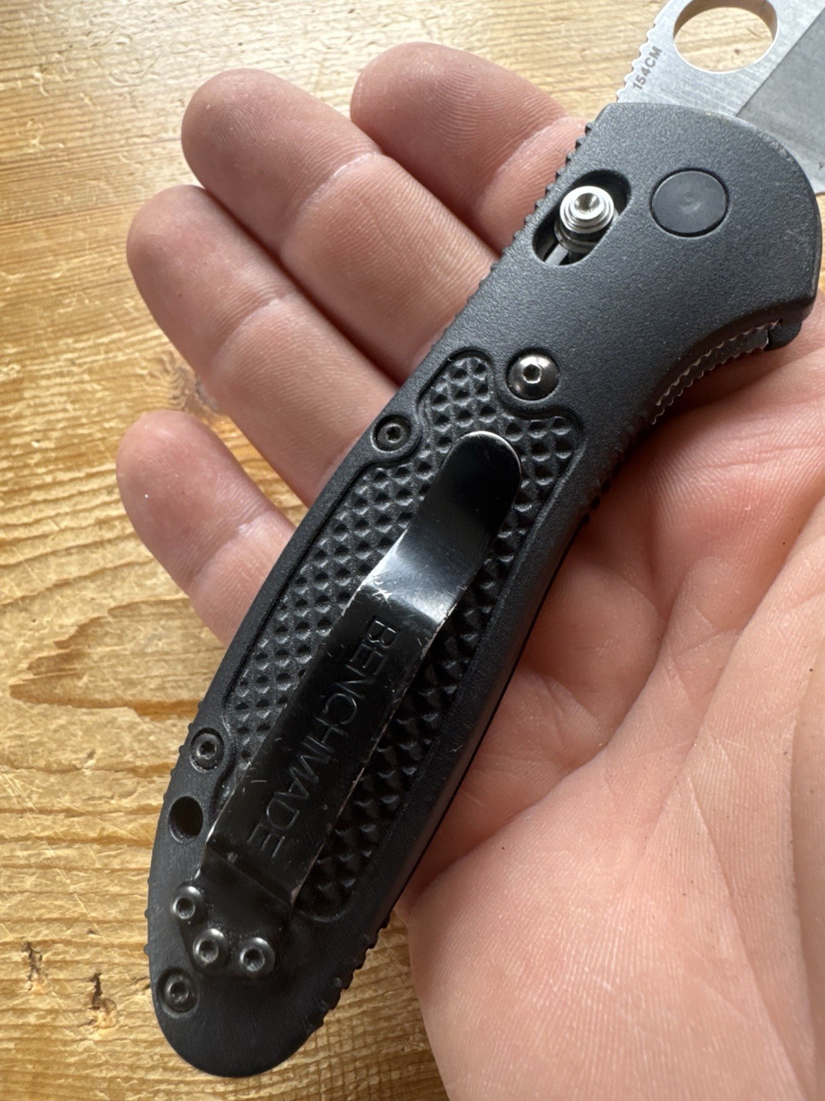 Benchmade Griptilian 550 Mel Pardue 154CM Folding Knife AXIS Lock Black Pocket