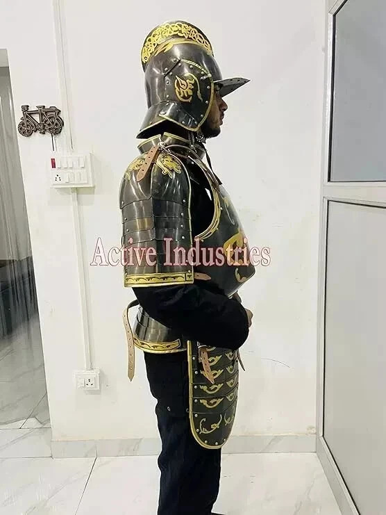 Medieval Armor Half Body Armor suit With Helmet breastplate French Cuirassier