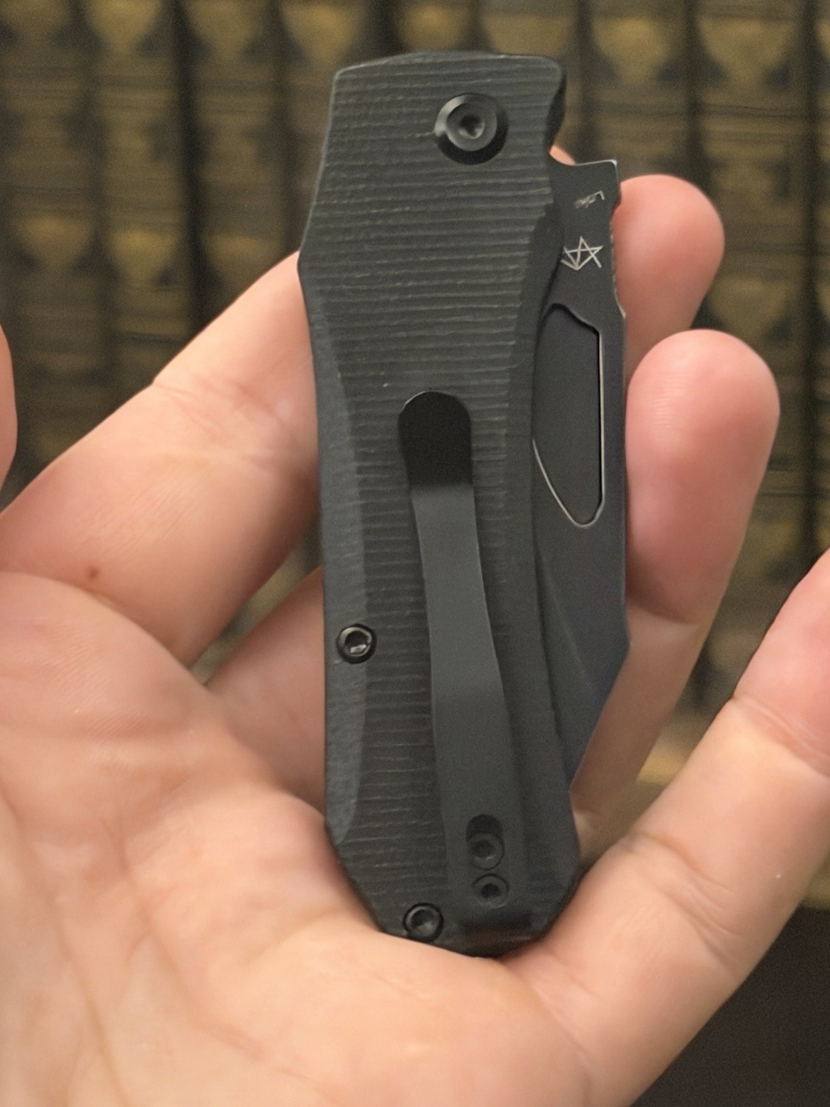 Tenable Knives Loki Linerlock Black Micarta Folding Nitro-V Pocket Knife B1058A1