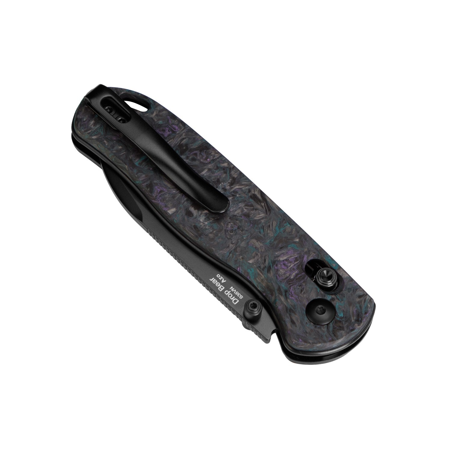 Kizer Drop Bear Pocket Knife, S35VN Steel Blade, Fatcarbon Handle, Ki3619A4