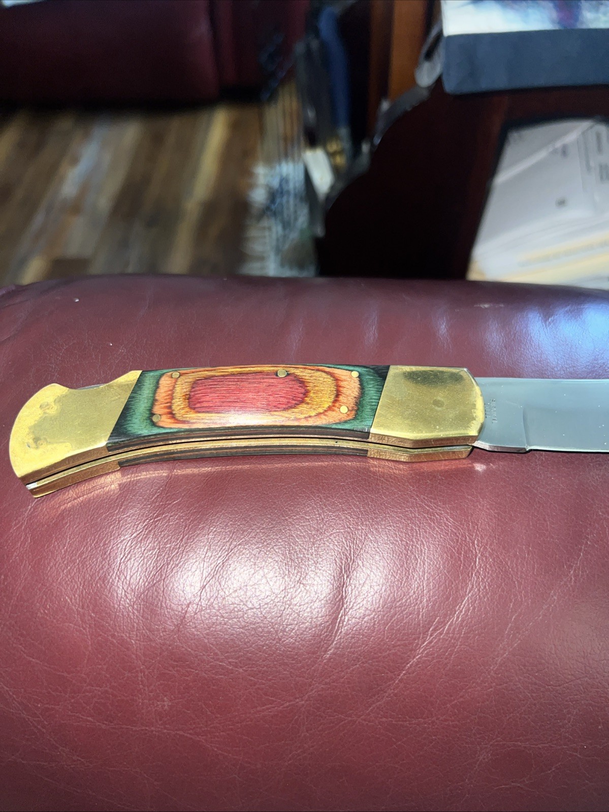Very Rare Case XX Lock Blade 2159-LSSP Folding Knife, Sheath & Box Number 177