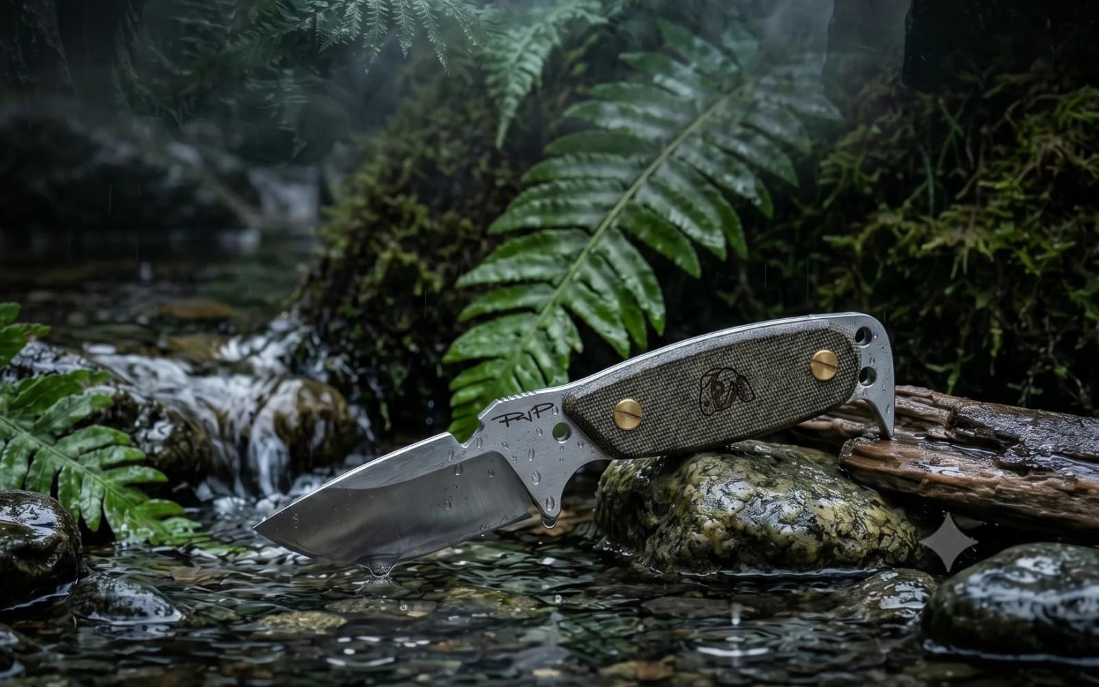 DPx Gear HEST Original Fixed Knife 3.13″ CPM MagnaCut Steel Blade Micarta Handle