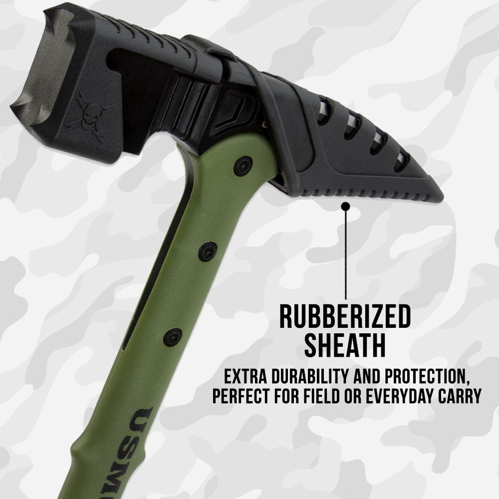 Officially Licensed USMC Tactical War Hammer With Sheath