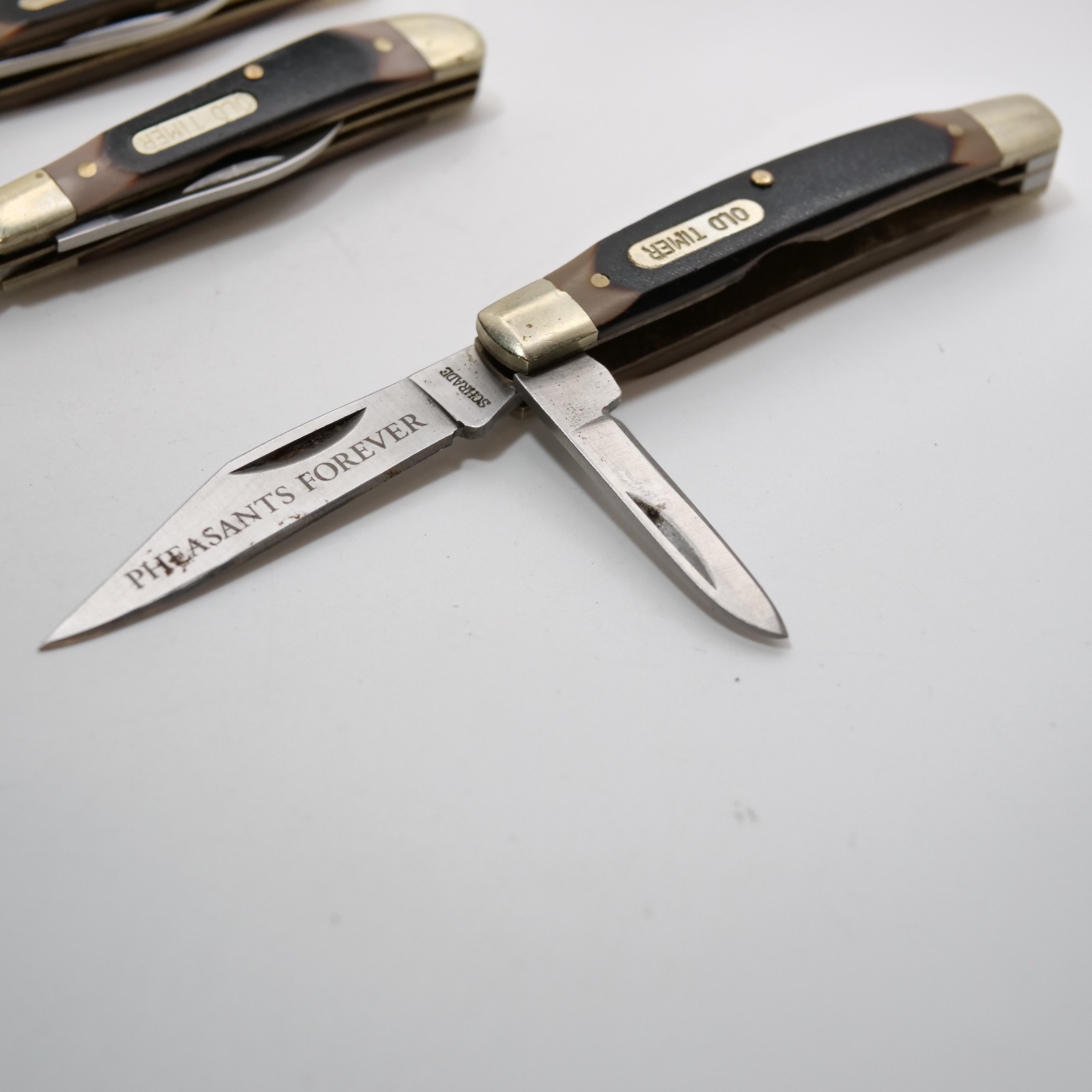 Lot of 3 Schrade Uncle Henry Modern Made Folding Knives Branded 12OT and 33OT