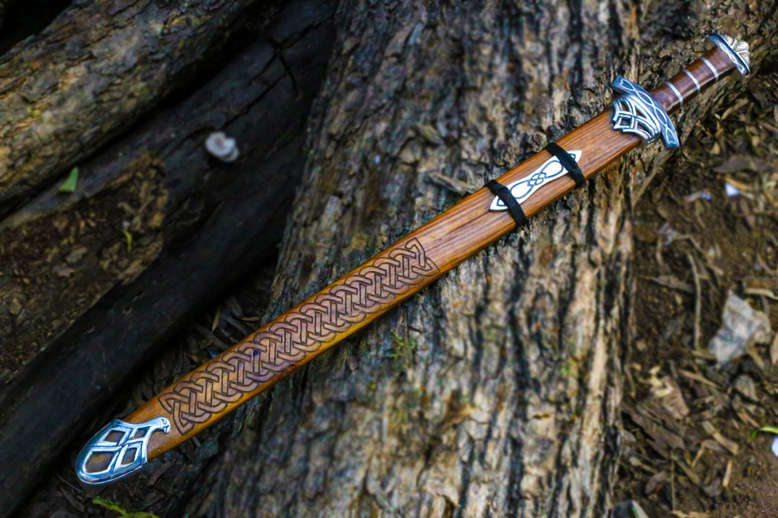 2 PCS Viking Collectible| Damascus Steel Viking Sword | Authentic Norseman Sword