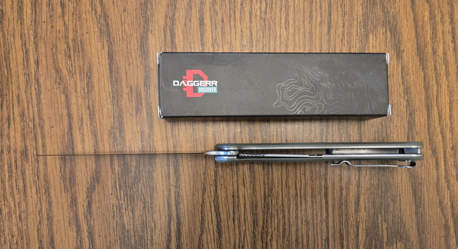 NEW IN BOX DAGGERR KNIVES DISCOVERY SERIES PERO OLIVE STONEWASHED