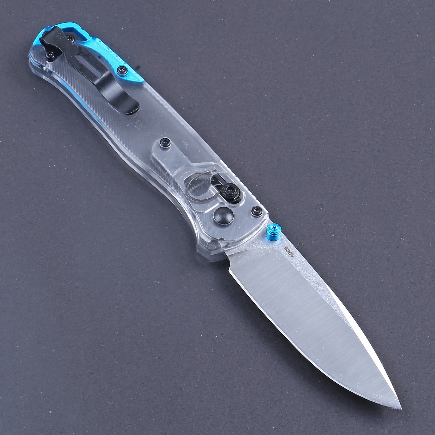 Black Nylon 440c Stainless Steel Mini Small Folding Pocket Knife Lock back Clip