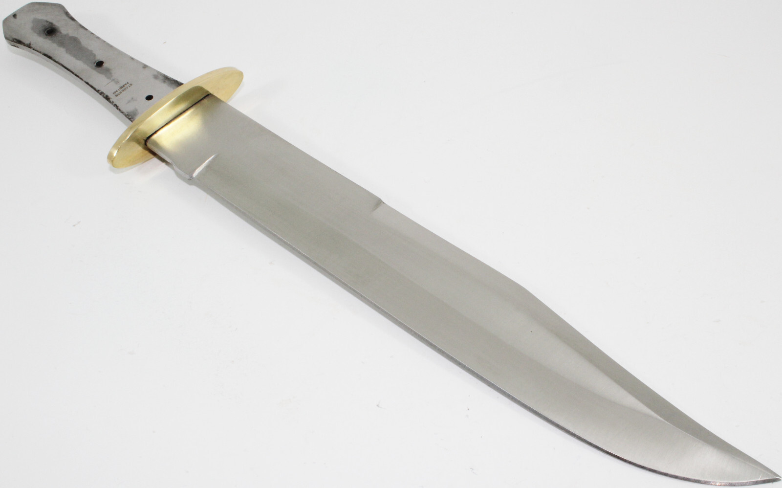 15″ Bowie Full Tang Blank Custom Knife Making Skinning Hunting Blade Brass Guard