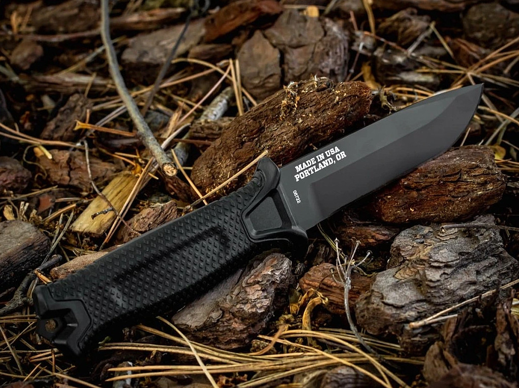 Gerber StrongArm Fixed Blade Knife Full Tang Tactical Survival Black New Outdoor