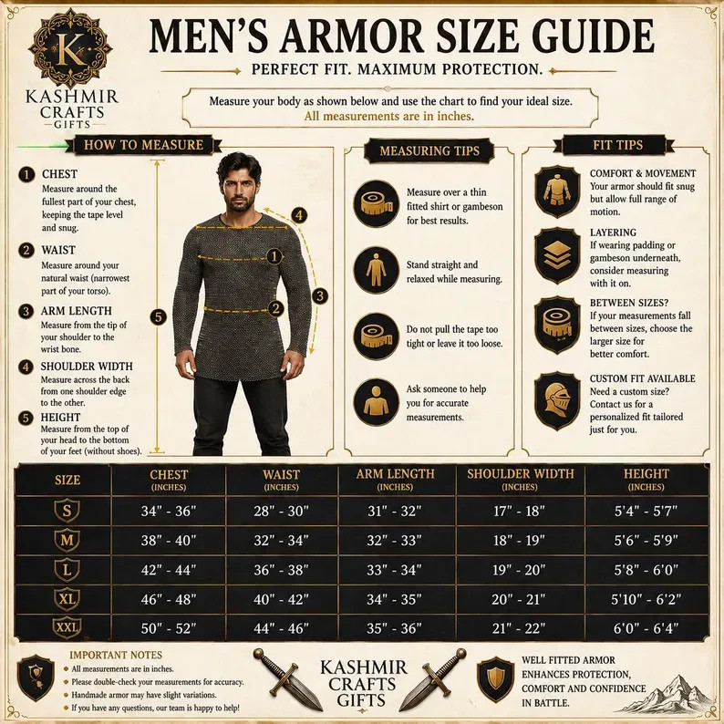 Medieval Knight Armor Suit, Gothic Full Plate Costume, LARP Cosplay Halloween