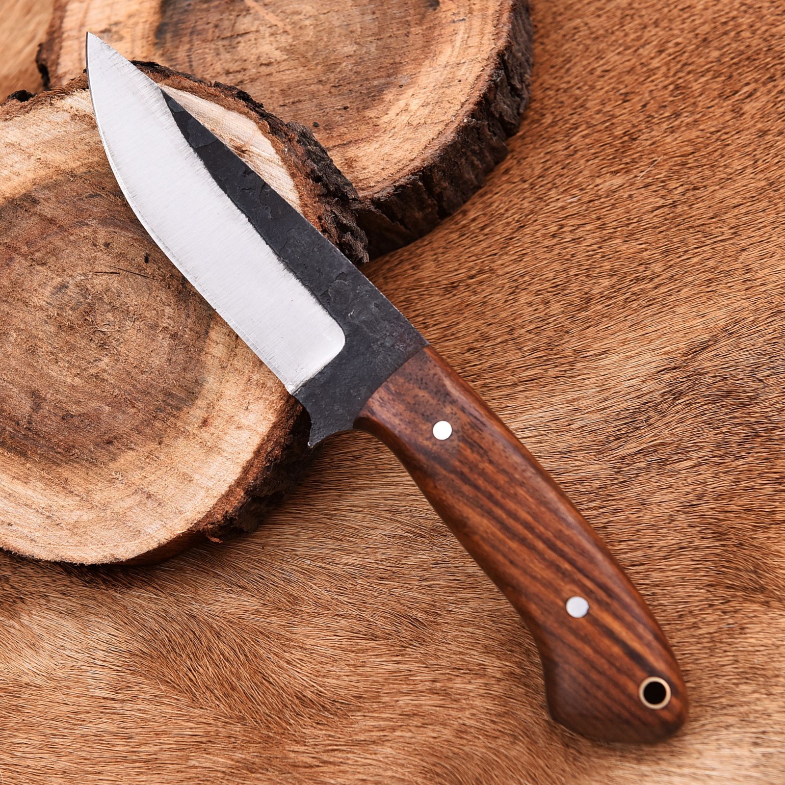 Full Tang Handmade High Carbon 1095 Steel Blade Skinning Hunting Knife 2925