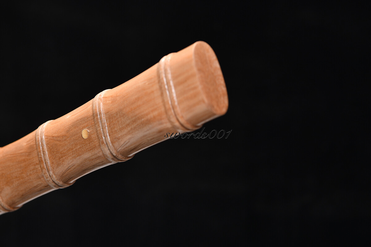 Bamboo-joint Style Shirasaya Sword T10 Japanese Samurai Katana Clay Tempered