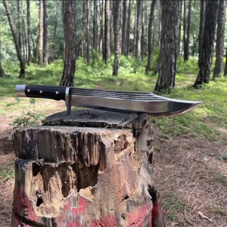 Custom Handmade Carbon Steel Blade Tactical Bowie Knife | Hunting Knife Camping