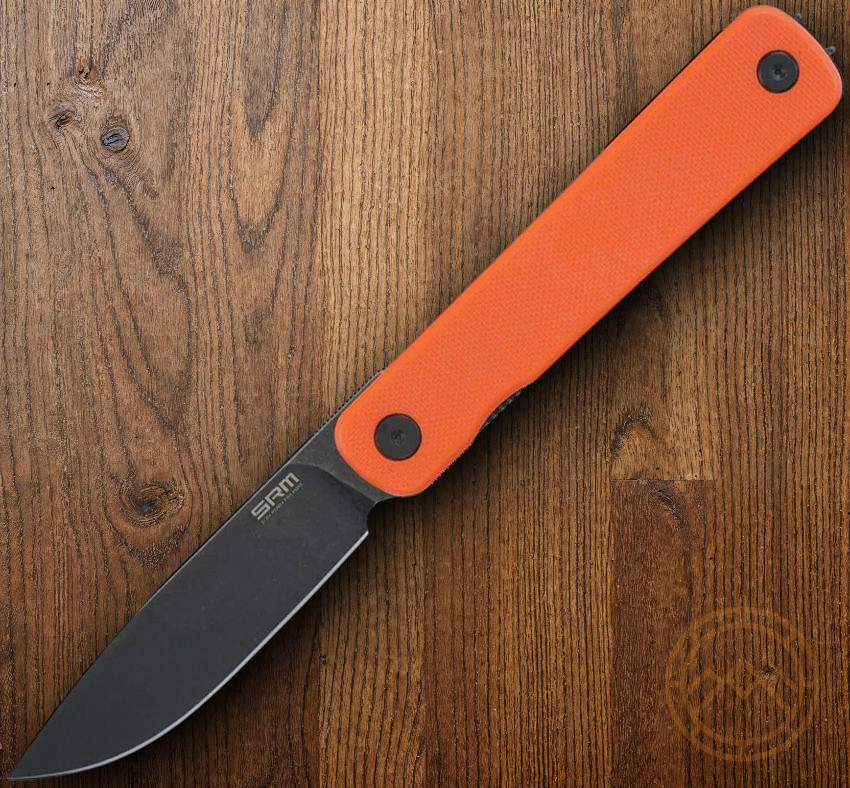 SRM Knives Palfrey Folding Knife 3.25″ 14C28N Steel Blade G10/Stainless Handle