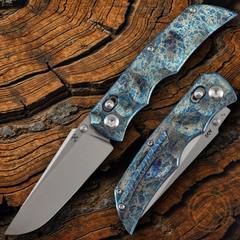 Kansept Knives SIF Folding Knife 3.75″ CPM S35VN Steel Blade Titanium Handle