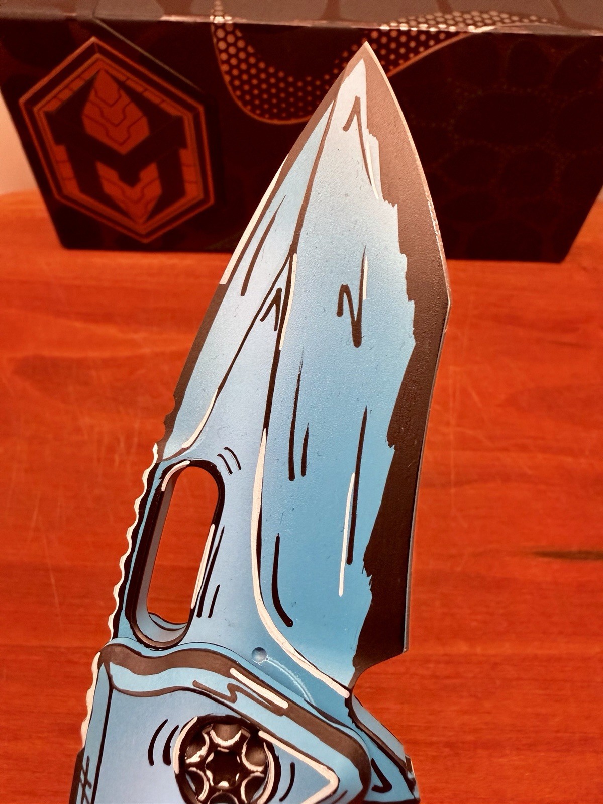 Heretic Medusa Manual Recurve Cel Shading Turquoise MagnaCut Framelock BNIB