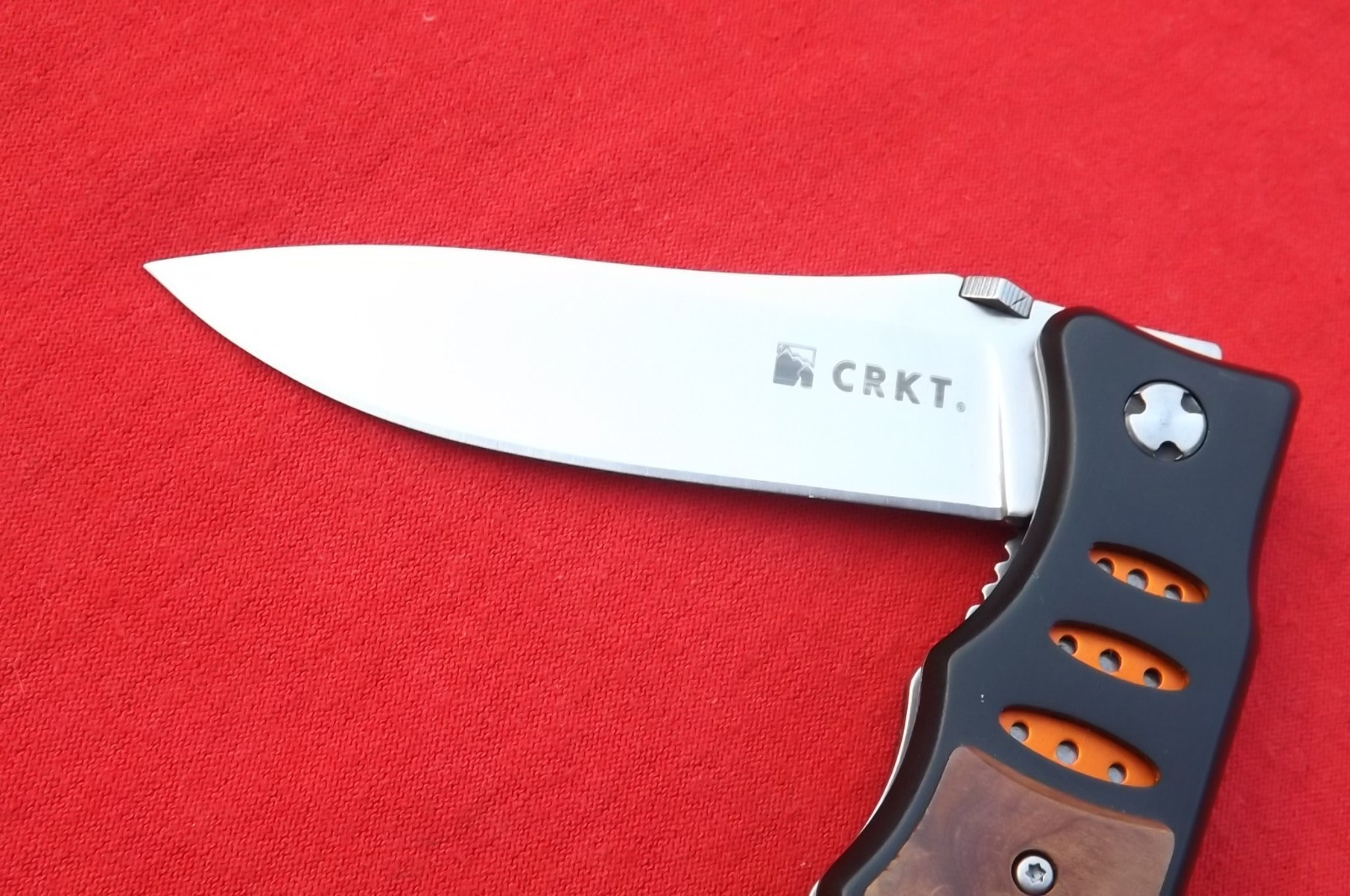 CRKT COLUMBIA RIVER LAKE DESIGN SENTINEL WOOD GRIPS CLEAN NEW UNUSED LINER