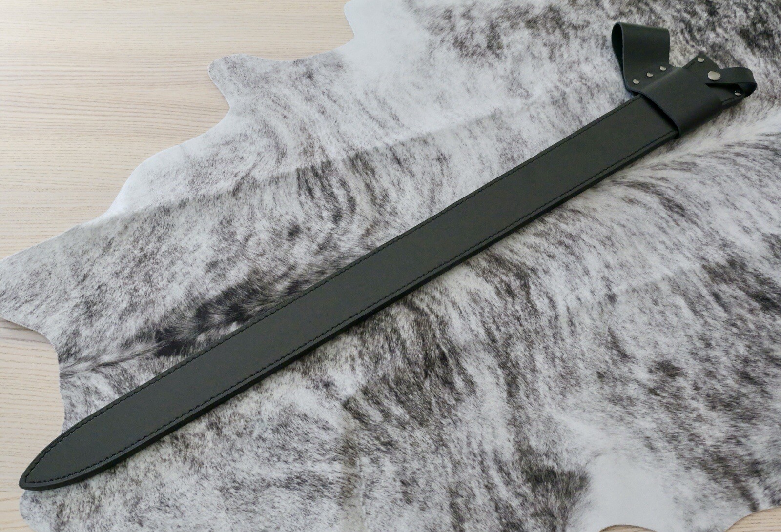 45” Medieval Longsword Two Handed Razor Sharp 7mm Thick Blade SHARP Double Edge