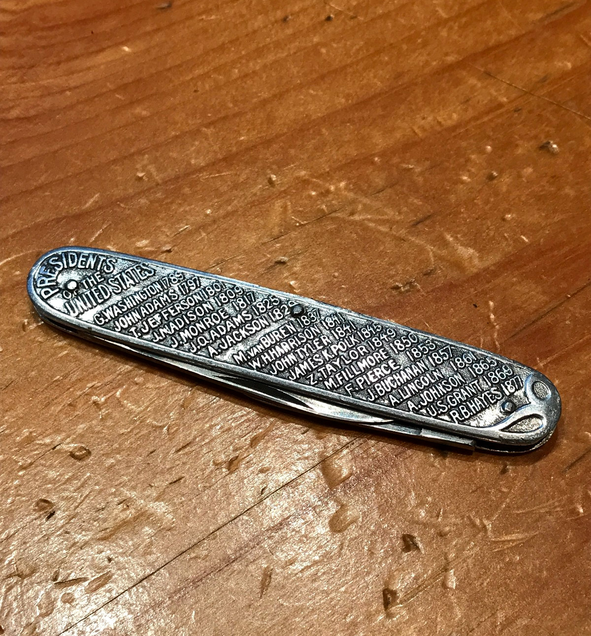 VINTAGE TWO BLADE D. PERES SOLINGEN PRESIDENTS THE UNITED STATES POCKET KNIFE