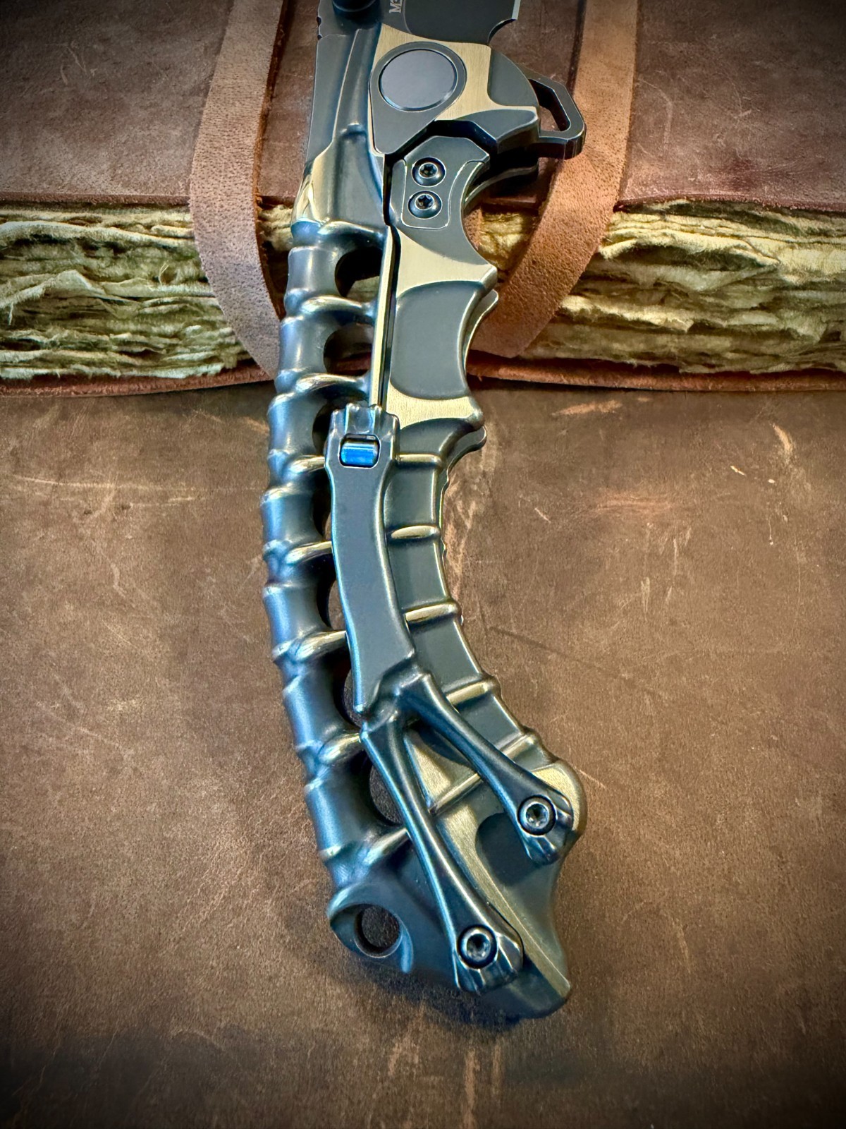 Andre De Villiers ADV Tactical M390 Scavenger Integral Titanium Folding Knife!
