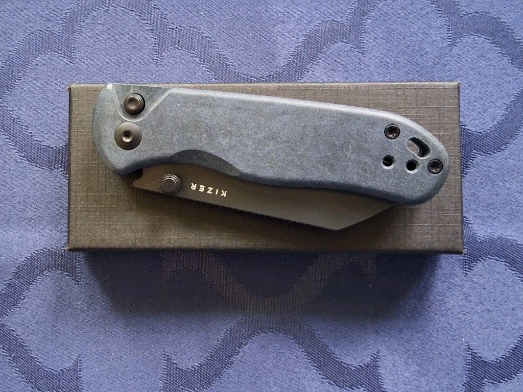🔥 KIZER – Drop Bear 2 EDC Knife w/ Nitro-V Blade & Richlite Handle (V3619.2CS1)