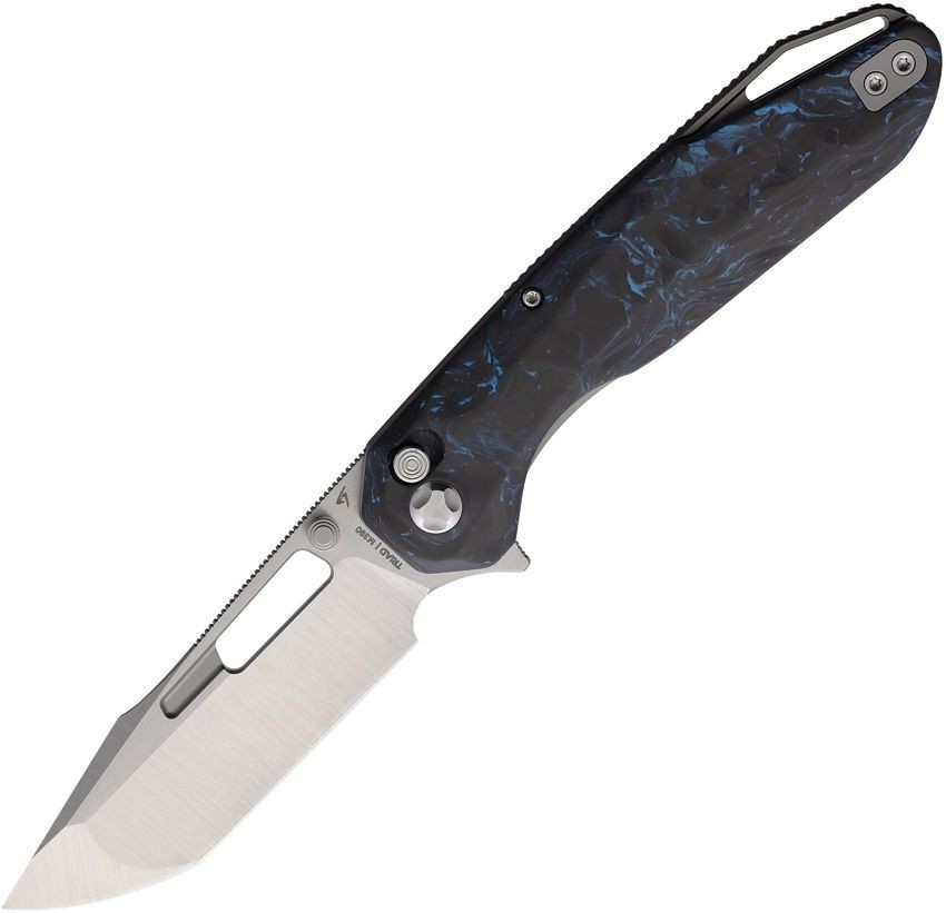Ketuo Triad Folding Knife 3.25″ Bohler M390 Steel Blade Carbon Fiber Handle
