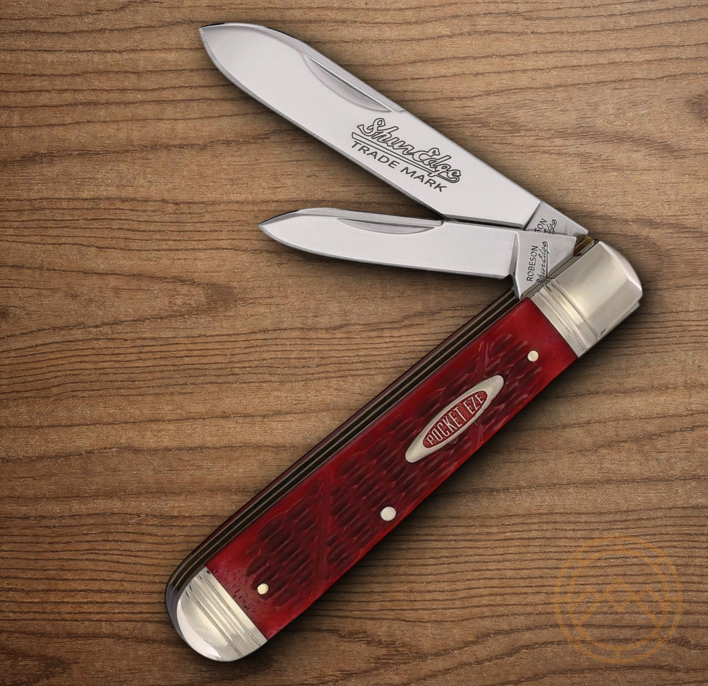 Robeson English Jack Pocket Knife Stainless Steel Blades Jigged Bone Handle