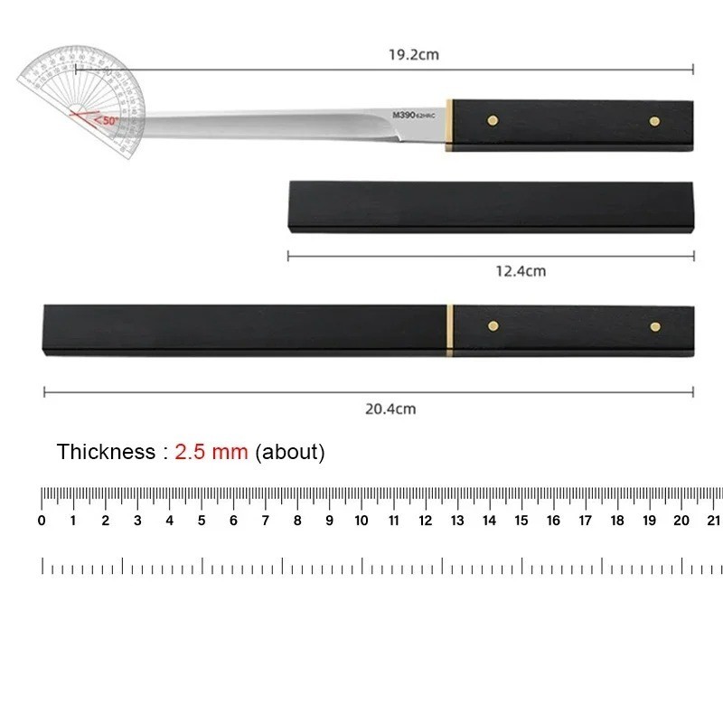 Tanto Knife Fixed Blade Pocket Hunting Survival Camp Tactical Stainless Steel