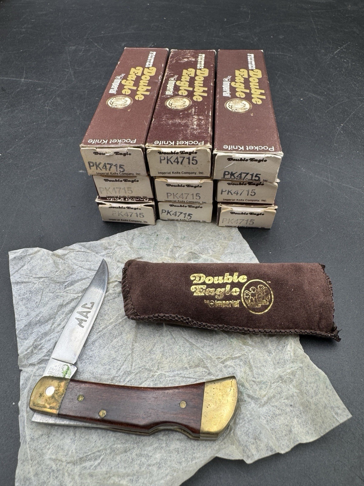 NEW OLD STOCK MAC TOOLS FRONTIER DOUBLE EAGLE BY IMPERIAL #4715 LOCKBACK KNIFE