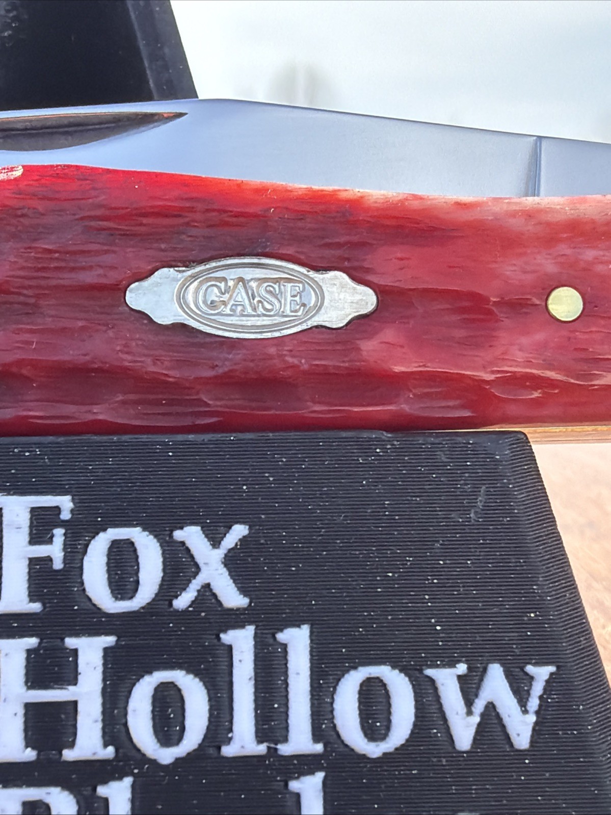 Case XX 2025 Dark Red Bone 6254C CS Trapper Knife (With Pocket Clip)
