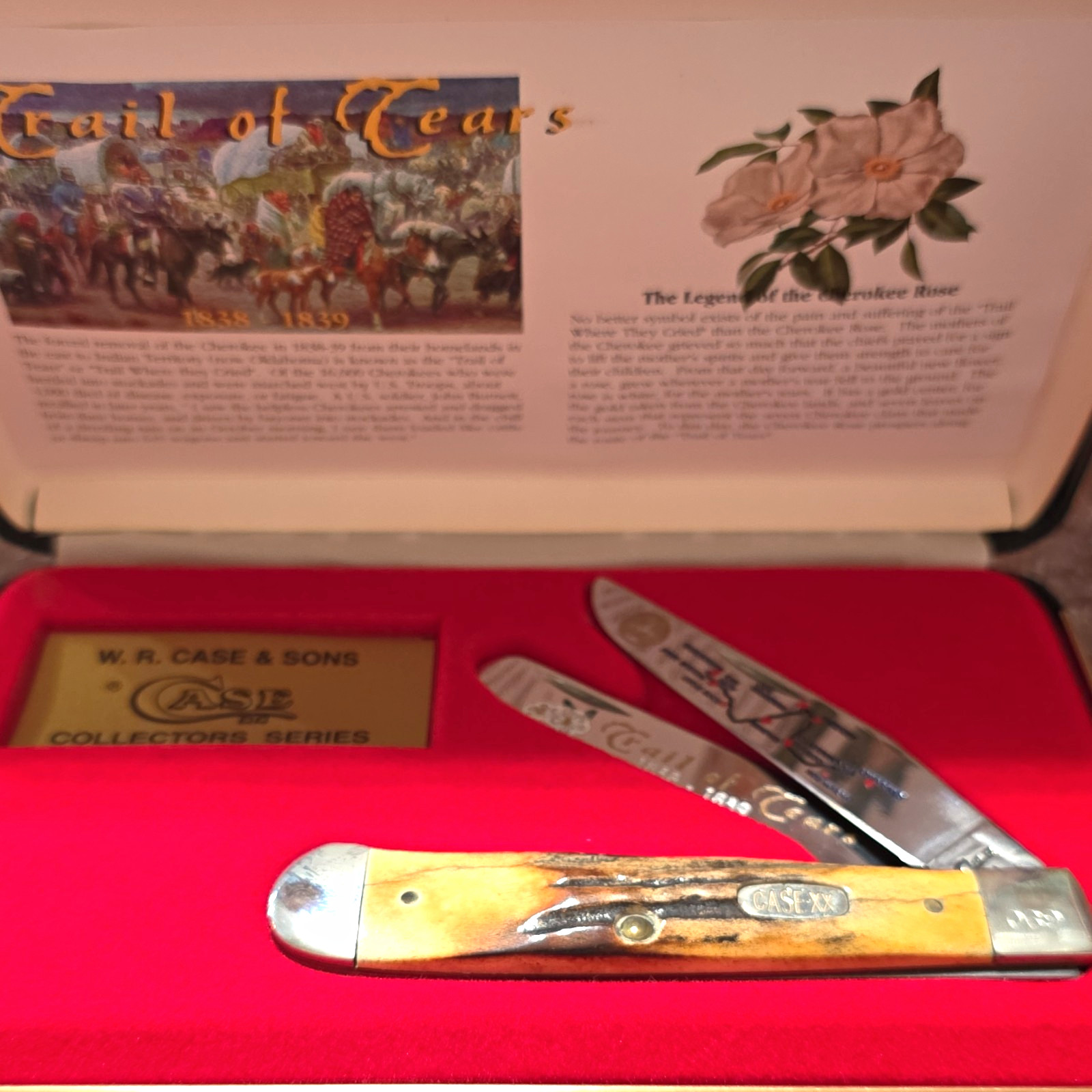 Case XX Trail of Tears Collectors Series 2-Blade Slipjoint, Bone, Brown