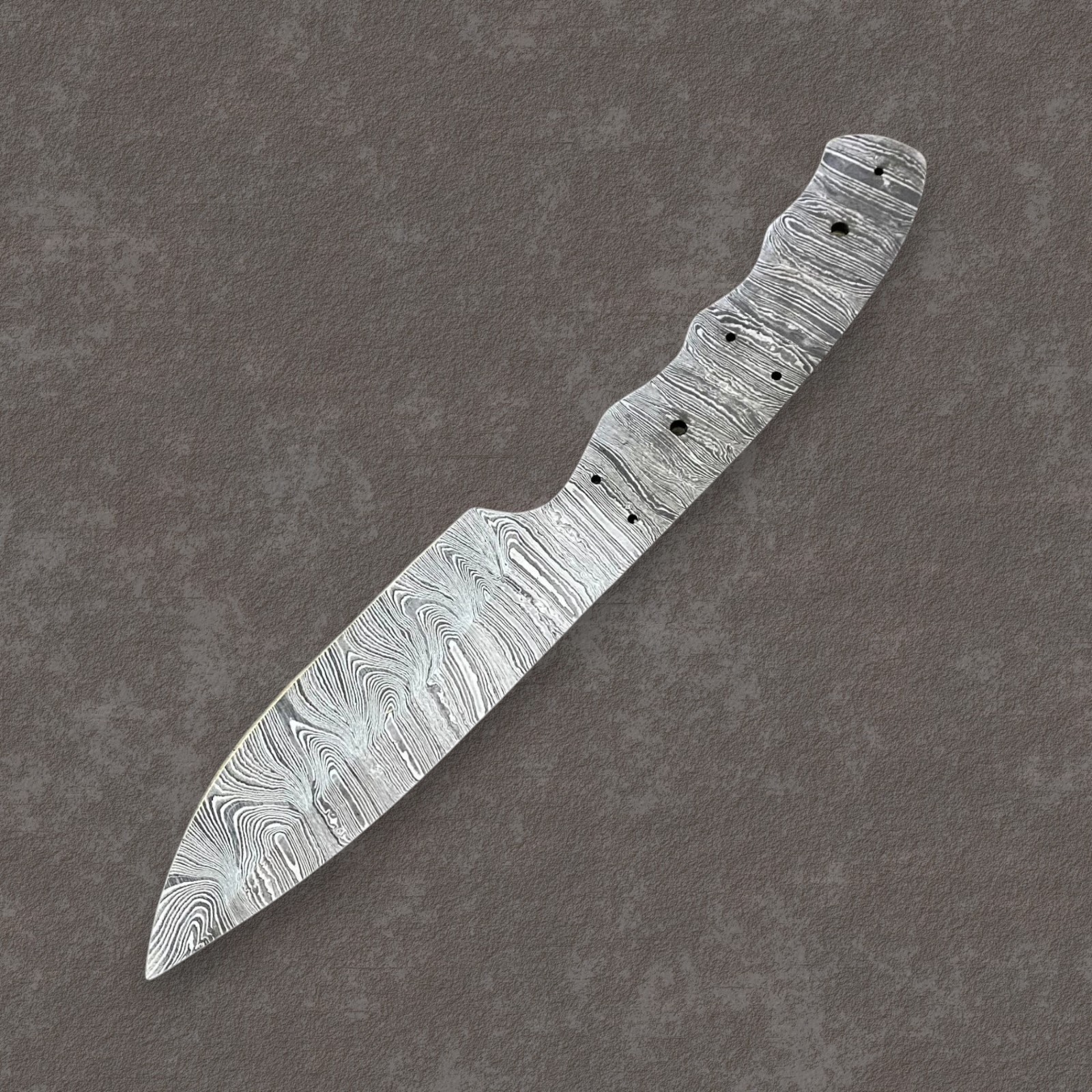 Custom Damascus Knife Blank Drop Point Full Tang Hunting Survival Tactical Tool