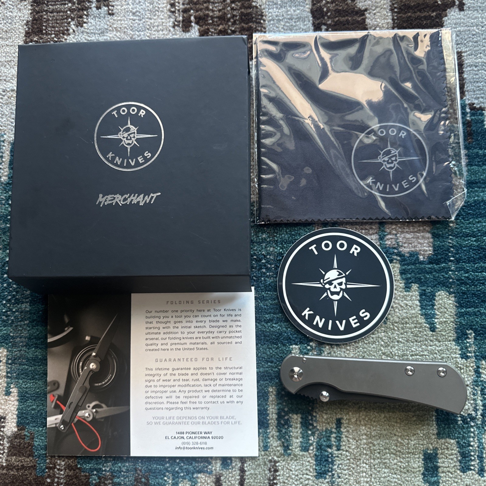 Toor Knives Merchant 2.0 Bronze Anodized Titanium Black Oxide CPM S35 VN Blade
