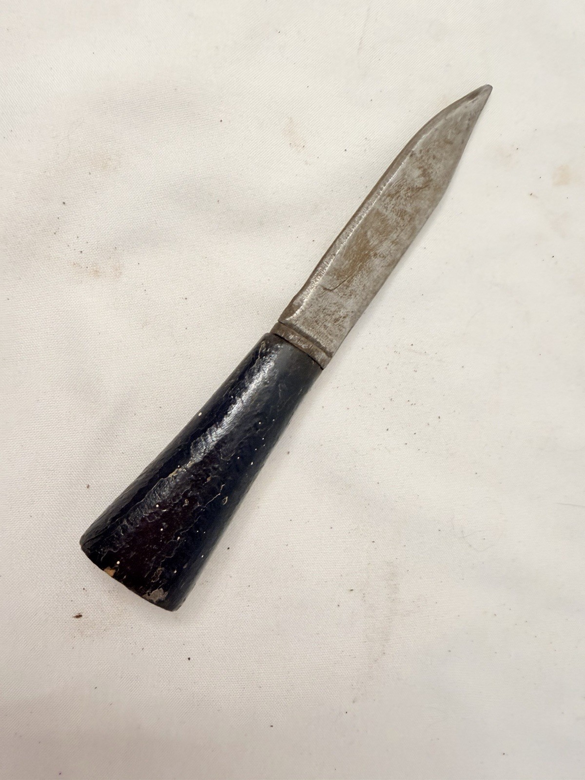 Old Vtg India Indian Army Kukri Gurkha Fighting Knife Blade Set Of 3 W/Scabbard