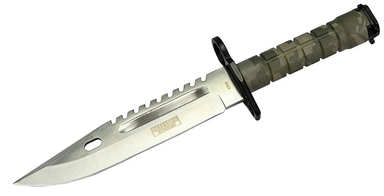 13.5″ Military Survival Rambo Fixed Blade Hunting Knife Bayonet Tactical Bowie