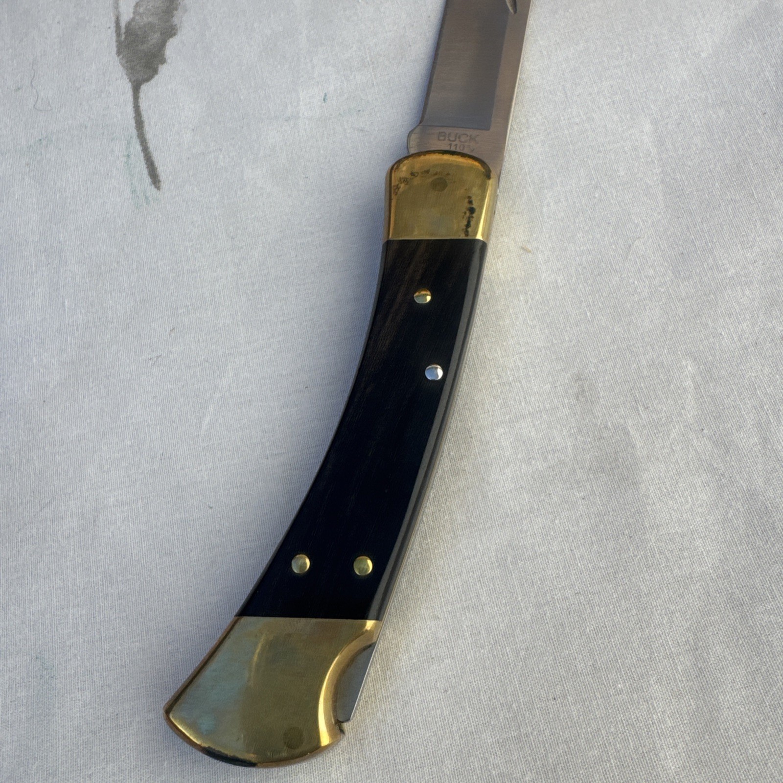 2024 Buck 110 USA Folding Hunting Knife w/ Sheath *Pre-Owned