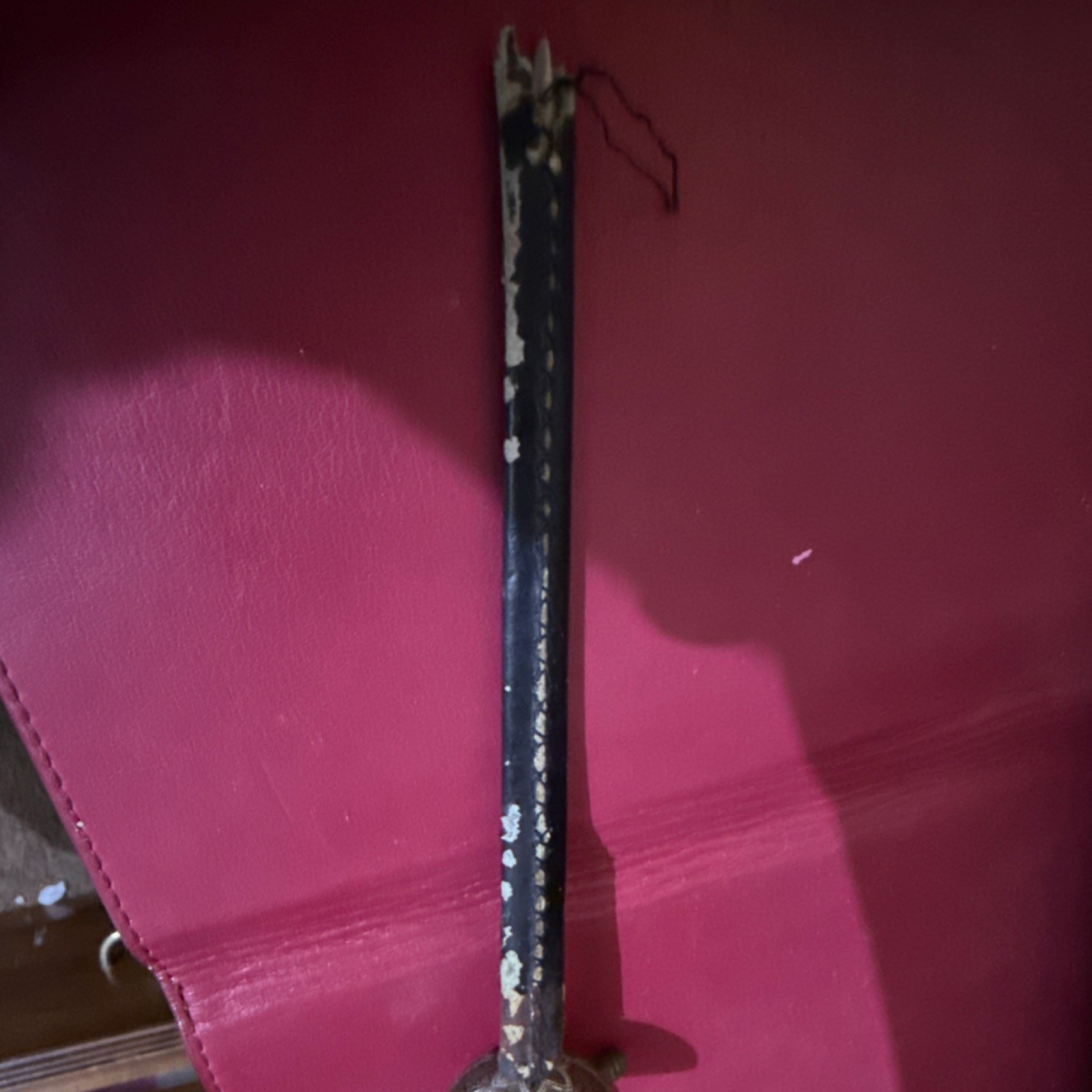 Medieval Style Rapier Sword «Letter Opener» Handed Silver Black with Scabbard