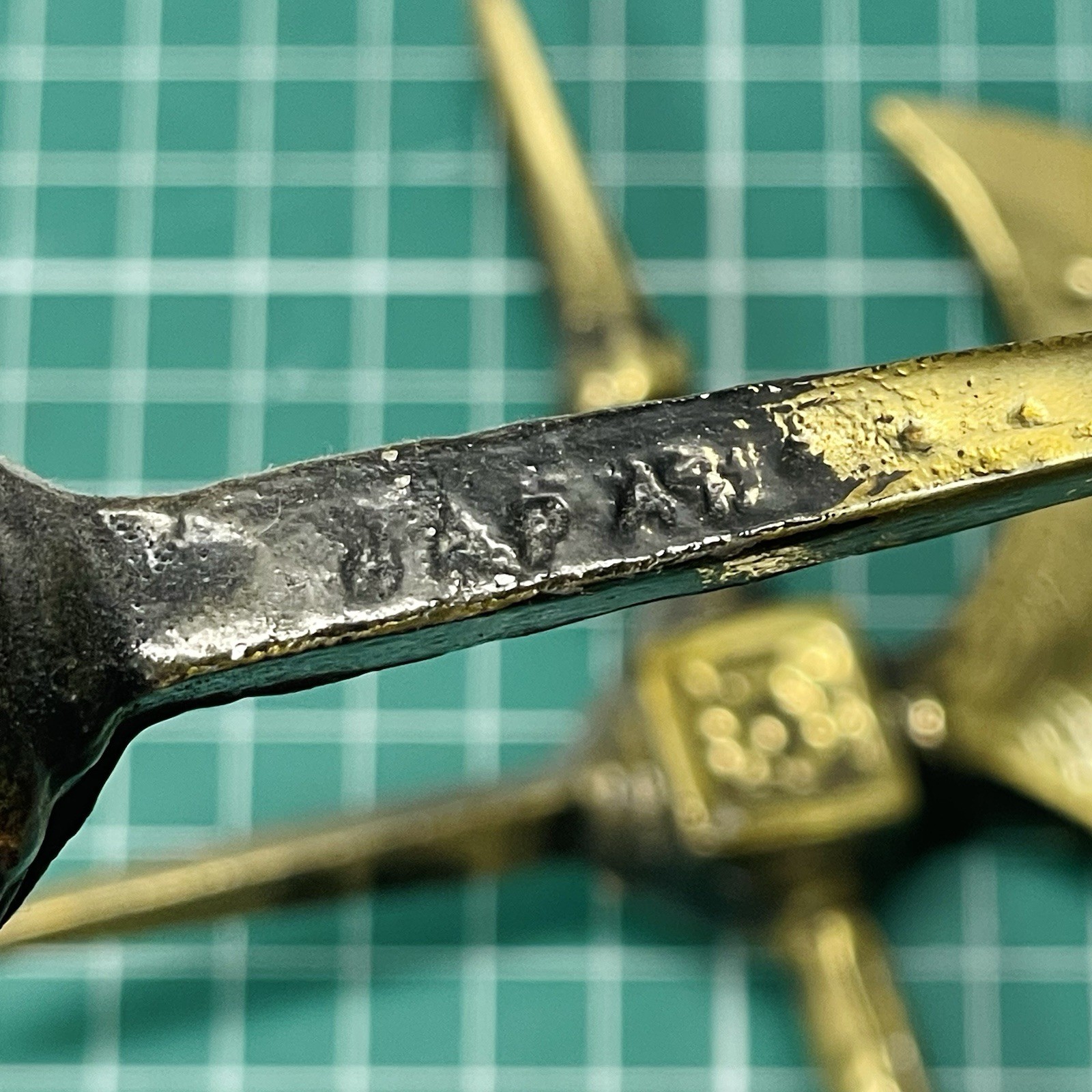Vintage Metal Decorative Axes Pair Wall Mount Made In Japan Medieval Decor