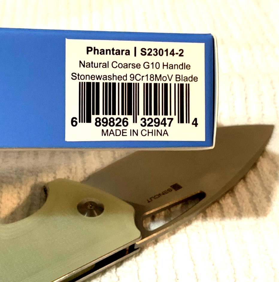 *PHAT BLADE* JADE (Sencut) Phantara 9Cr18MoV *BIG* Blade ~ Protection Knife