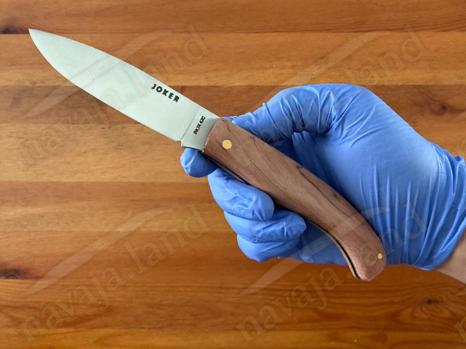 3.54” Joker Camping Folding Knife (Bubinga Wood Handle) 420 Steel – From Spain