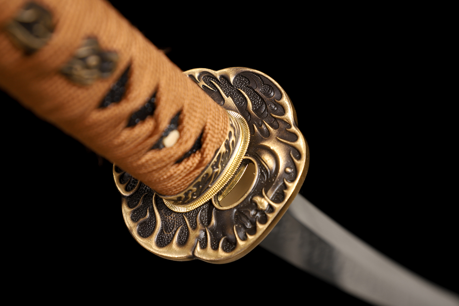 Polished Japanese Samurai Katana Sword L6 Steel Clay Tempered Real Hamon