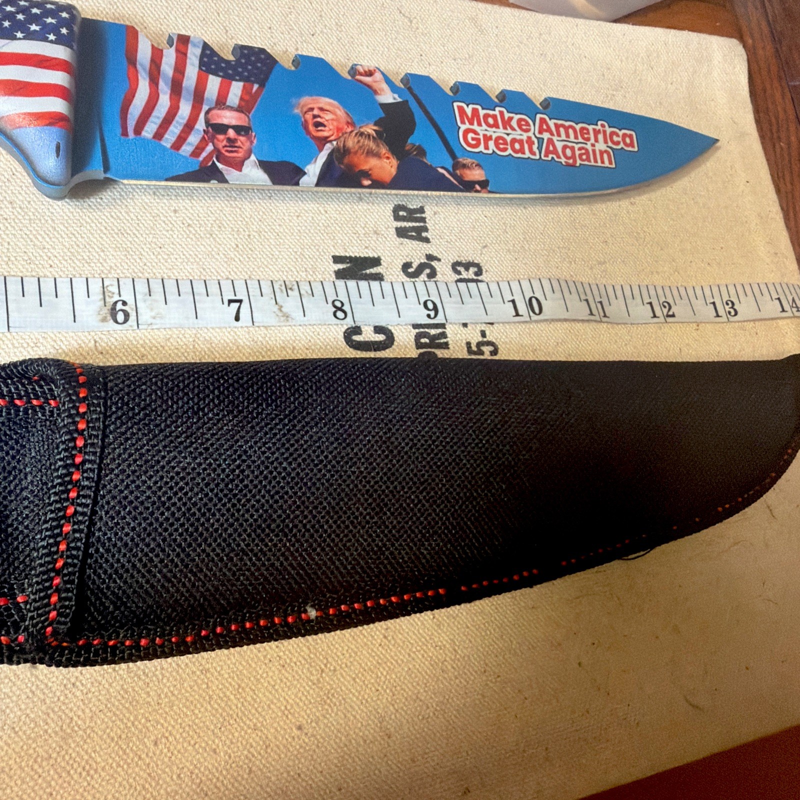 Donald Trump President of the United States hunting/survival knife new w/ sheath