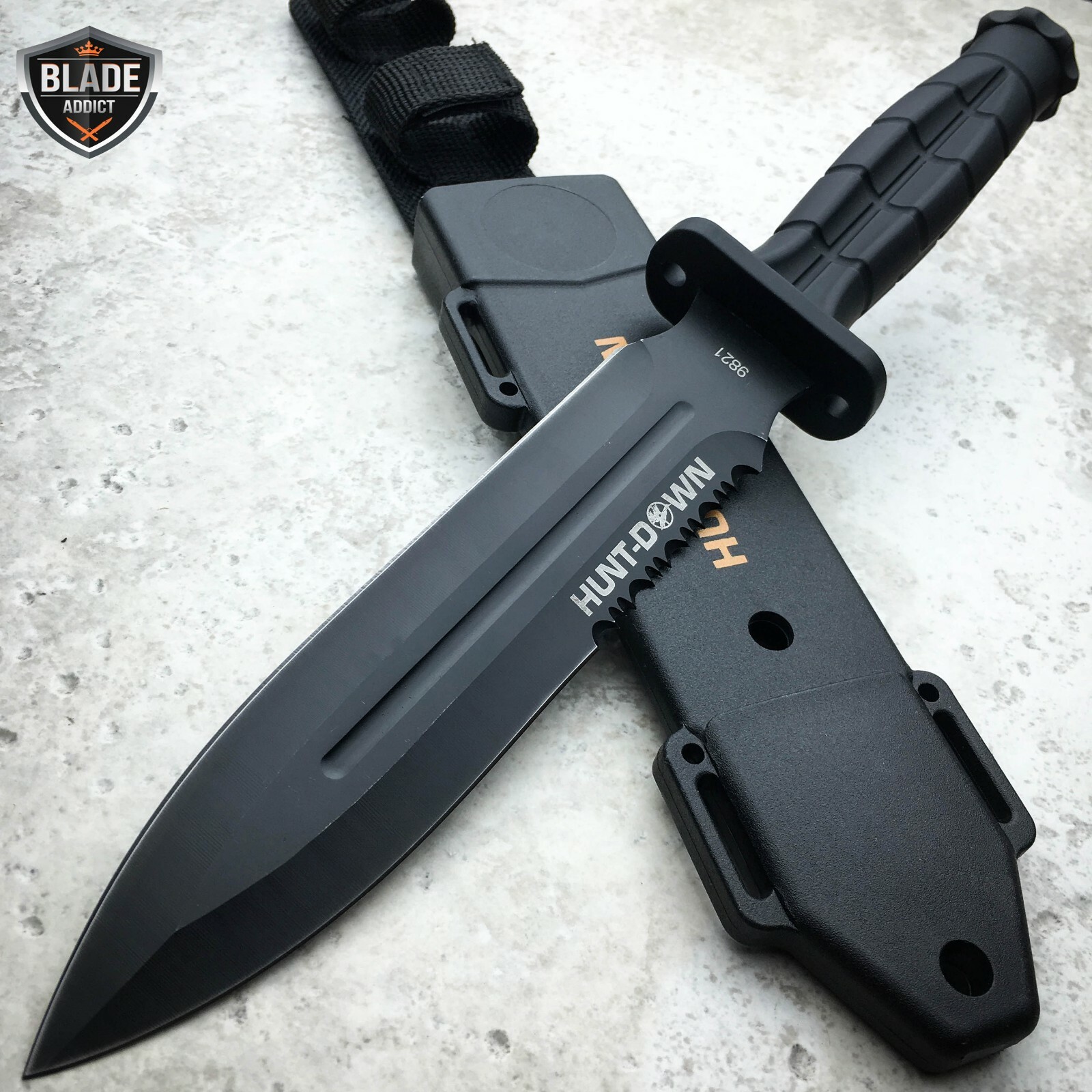 12″ Tactical Hunting FIxed Blade Bowie Survival Military Knife Dagger w/ Sheath