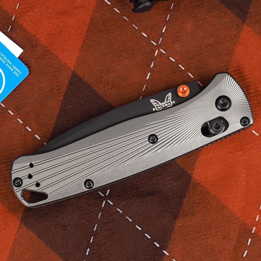 Benchmade Bugout 535BK-4 Gray Aluminum M390 Stainless Steel Folding Knife