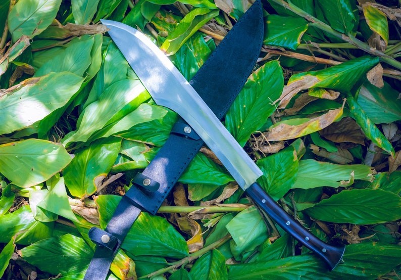 18 Inch Fixed Blade Tactical Machete Knife Handmade Carbon Steel Blade | Hunting