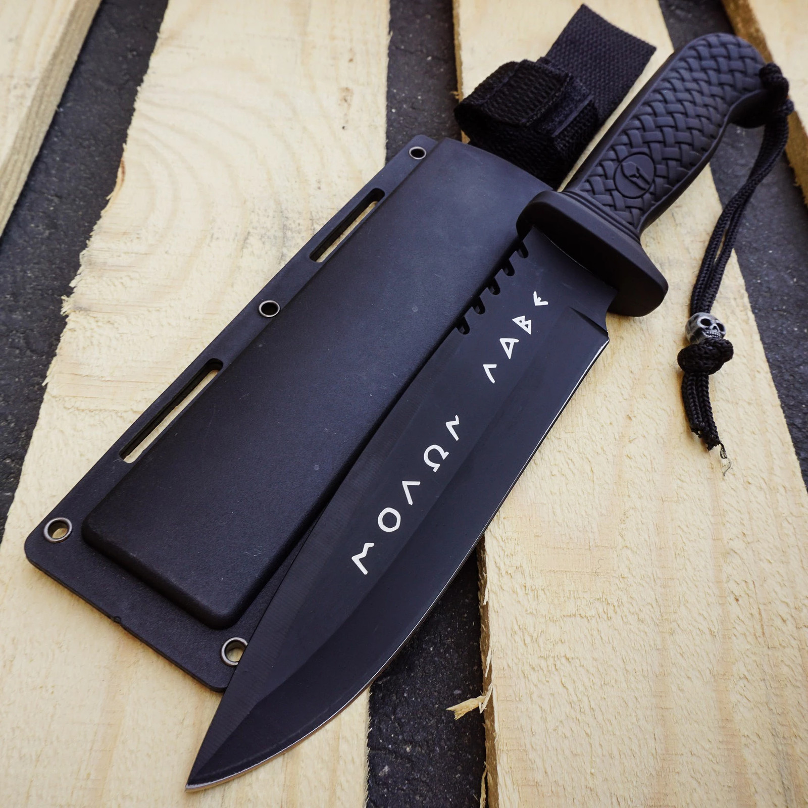 Greek Warrior MOLON LABE FIXED BLADE KNIFE COLLECTION TACTICAL TRAINING SURVIVAL