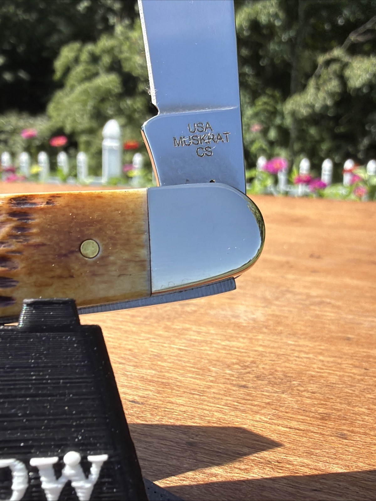 Case XX 2025 Burnt Amber Rogers Jig Bone Muskrat CS Knife