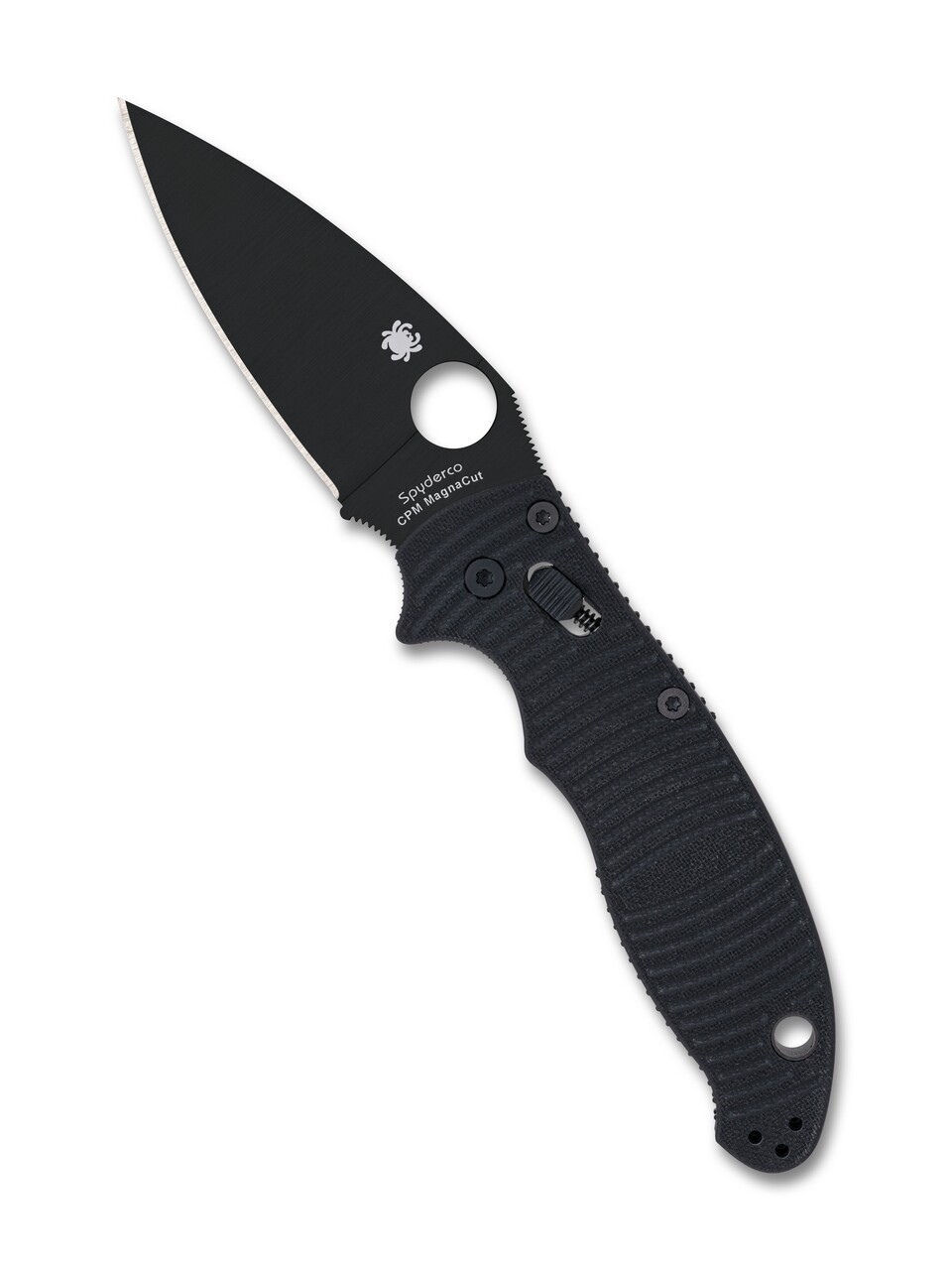 Spyderco Manix 2 Salt CPM-MagnaCut Black DLC Plain Blade Black G10 C101GMCBKP